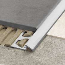 Schluter RENO-AU Flooring Transition Ramp Milled Aluminium 2.5m Length
